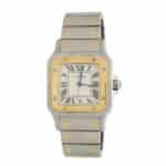 Vintage Cartier Santos Galbée Steel and Gold Watch