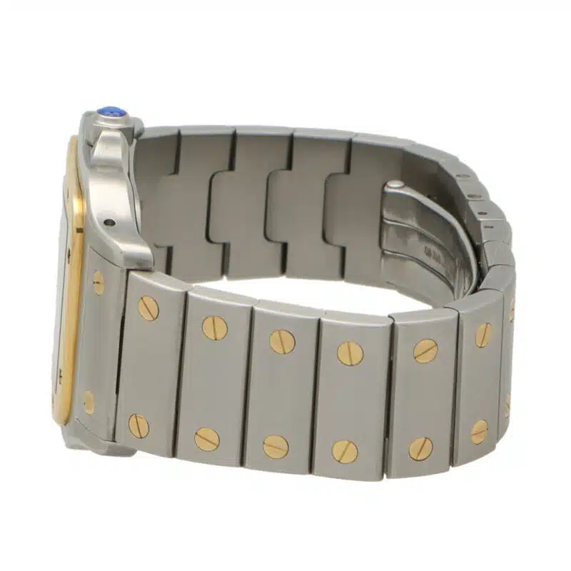 Vintage Cartier Santos Galbée Steel and Gold Watch