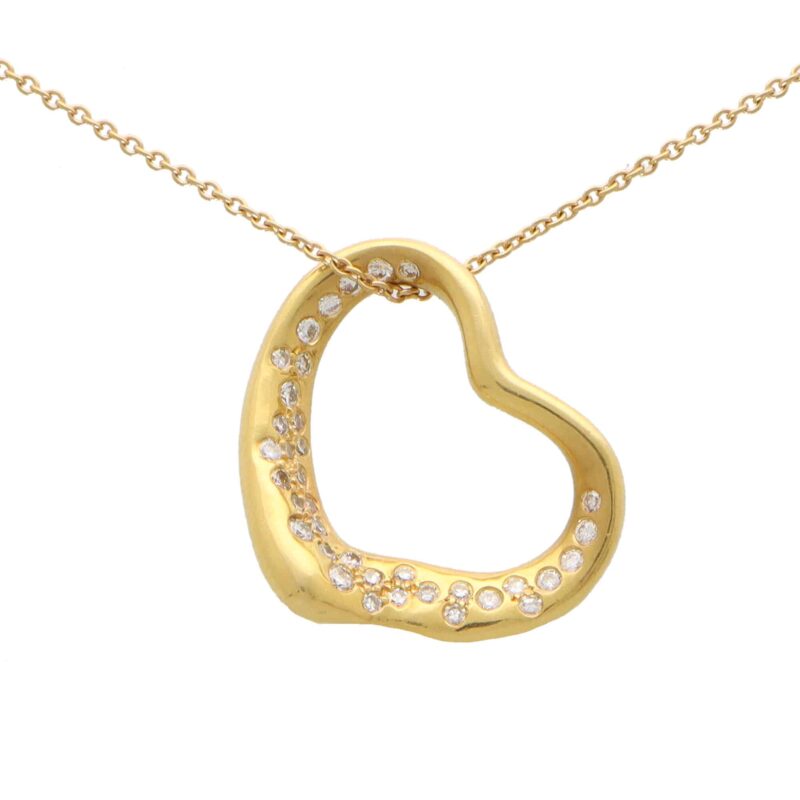 Vintage Elsa Peretti for Tiffany & Co. Diamond Heart Necklace