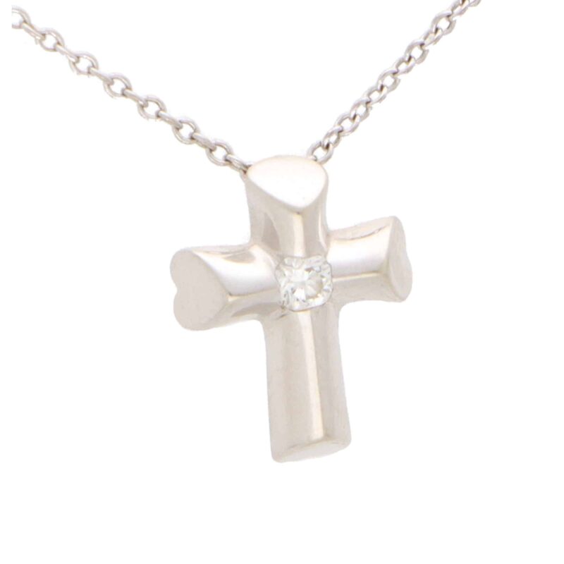 Vintage Paloma Picasso for Tiffany & Co. Diamond Cross Necklace