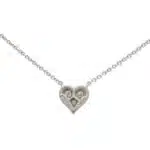 Vintage Tiffany & Co. Diamond Heart Pendant