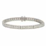 17.70 Carat Emerald Cut Diamond Line Tennis Bracelet