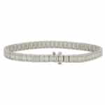 17.70 Carat Emerald Cut Diamond Line Tennis Bracelet