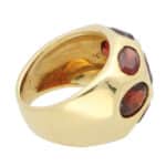 Vintage Garnet Bombe Ring