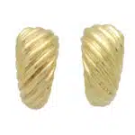 Vintage Clip-On Half Hoop Earrings