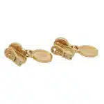 Vintage Bvlgari Onyx Double Drop Earrings