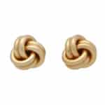 Vintage Woven Knot Stud Earrings