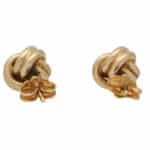 Vintage Woven Knot Stud Earrings