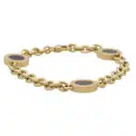 Vintage Bvlgari Onyx Disc Bracelet