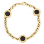 Vintage Bvlgari Onyx Disc Bracelet