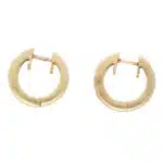 Vintage Blue Sapphire Hoop Earrings
