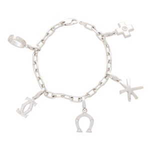 Vintage Cartier Diamond Set Charm Bracelet