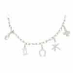 Vintage Cartier Diamond Set Charm Bracelet