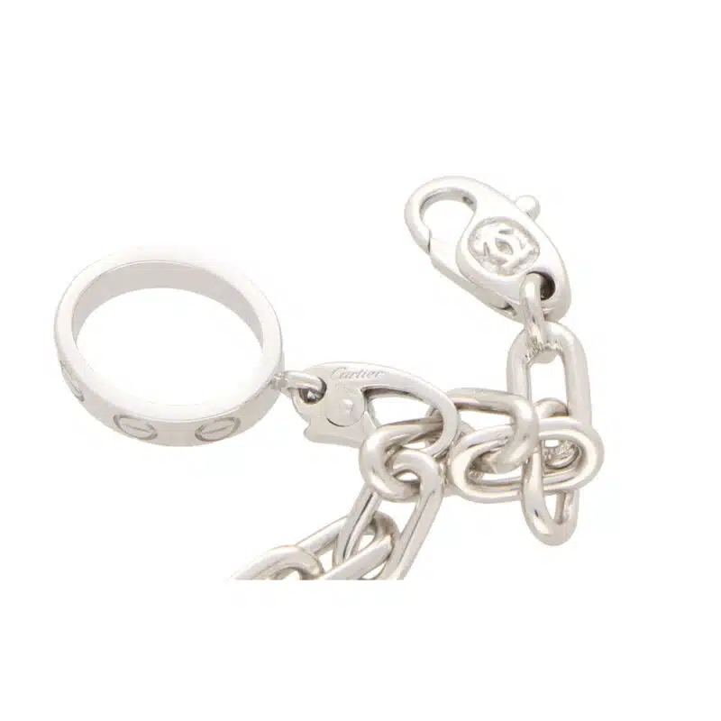 Vintage Cartier Diamond Set Charm Bracelet