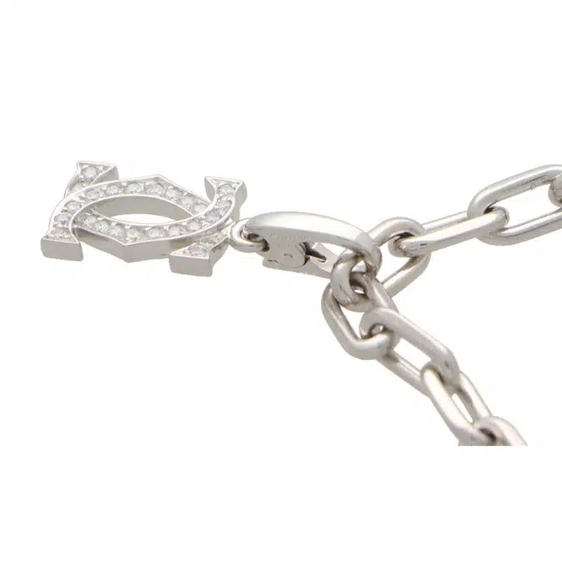 Vintage Cartier Diamond Set Charm Bracelet
