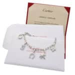 Vintage Cartier Diamond Set Charm Bracelet