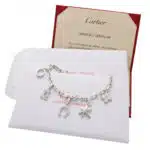 Vintage Cartier Diamond Set Charm Bracelet