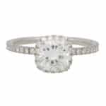 Vintage GIA Certified Harry Winston Cushion Cut Diamond Ring