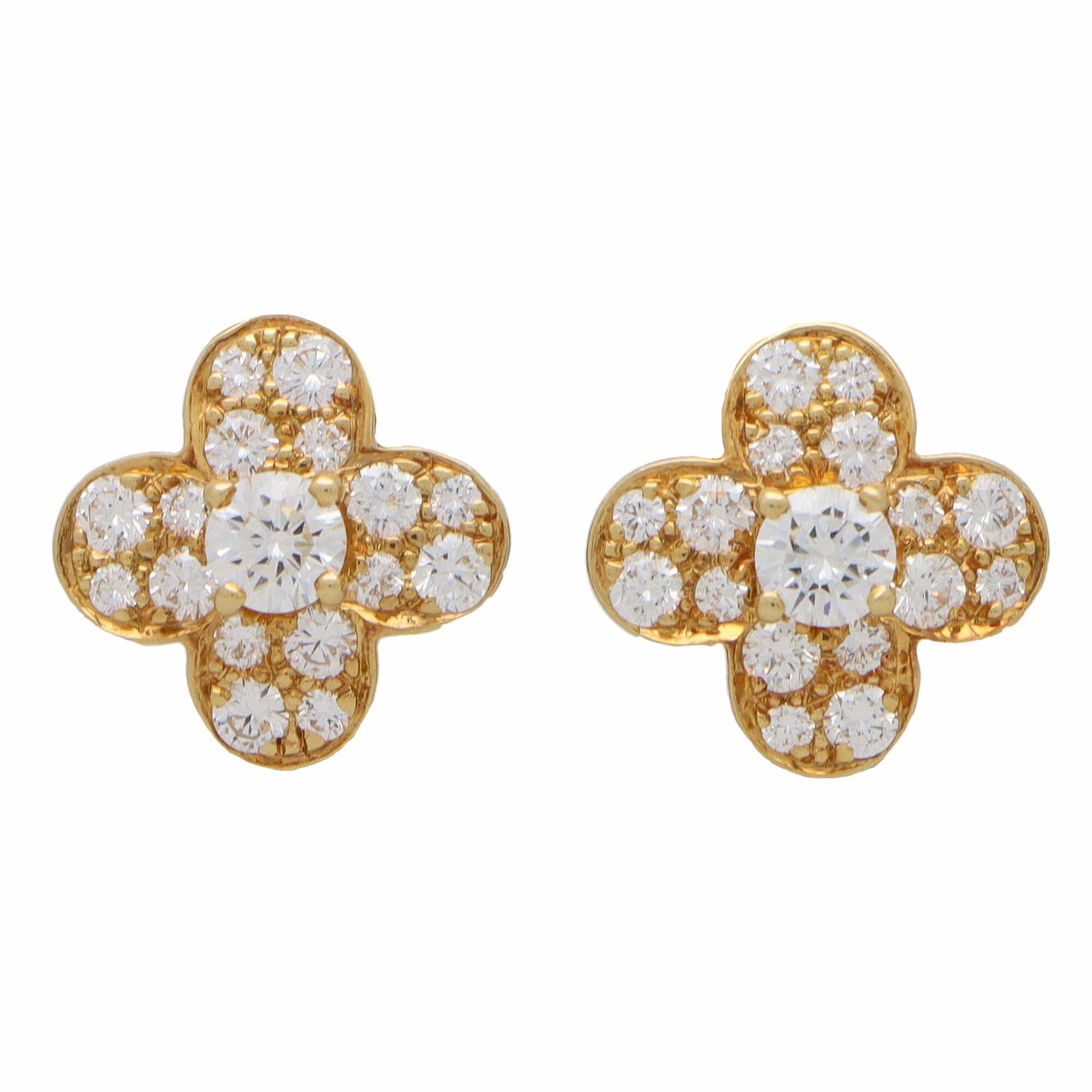 Van cleef and deals arpels clover earrings