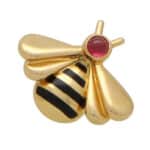 Vintage Cartier Ruby Bee Brooch