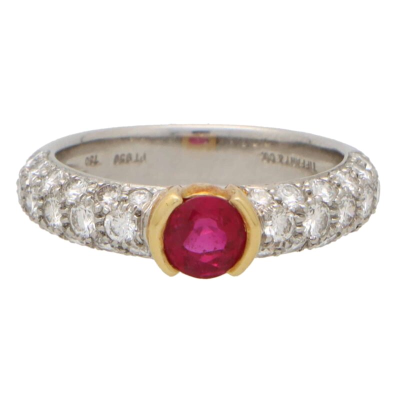 Vintage Tiffany & Co. Ruby and Diamond Ring