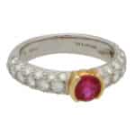 Vintage Tiffany & Co. Ruby and Diamond Ring