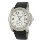 Vintage Cartier 'Calibre De Cartier' Stainless Steel Watch