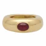 Vintage Chaumet Gypsy Set Ruby Chunky Ring