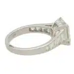 3.02ct Square Emerald Cut Diamond Ring
