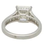 3.02ct Square Emerald Cut Diamond Ring