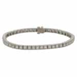 3.04 Carat Old Cut Diamond Line Tennis Bracelet