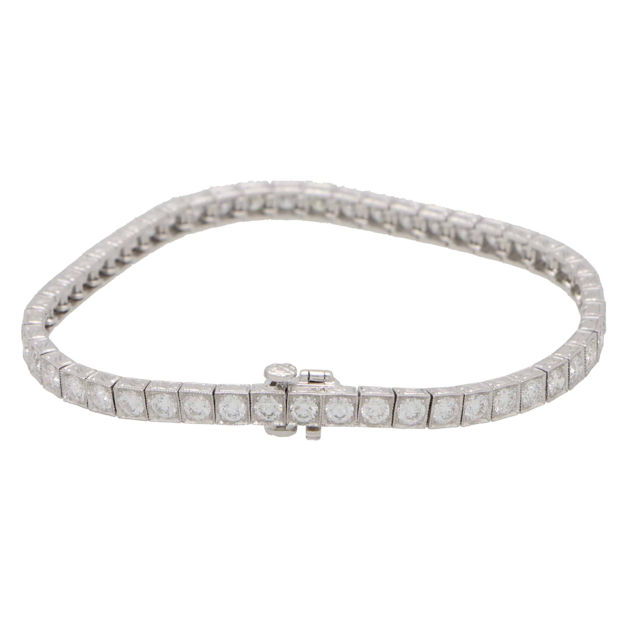 Cartier Diamond White Gold Bracelet - Iskenderian® - 22964