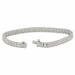 13.60 Carat Emerald Cut Diamond Line Tennis Bracelet