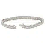 13.60 Carat Emerald Cut Diamond Line Tennis Bracelet