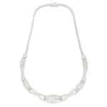 Art Deco Inspired Diamond Panel Necklace