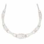 Art Deco Inspired Diamond Panel Necklace