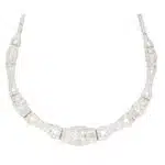 Art Deco Inspired Diamond Panel Necklace