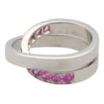 Vintage Cartier Pink Sapphire Nouvelle Vague Ring