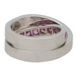 Vintage Cartier Pink Sapphire Nouvelle Vague Ring