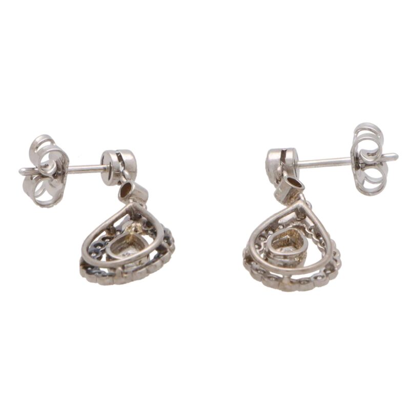 Diamond Garland Drop Earrings