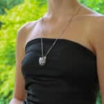 Vintage Panthère De Cartier Pendant Necklace in White Gold Vintage Panthère De Cartier Pendant Necklace in White Gold