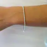 2.93 Carat Round Brilliant Cut Diamond Line Tennis Bracelet