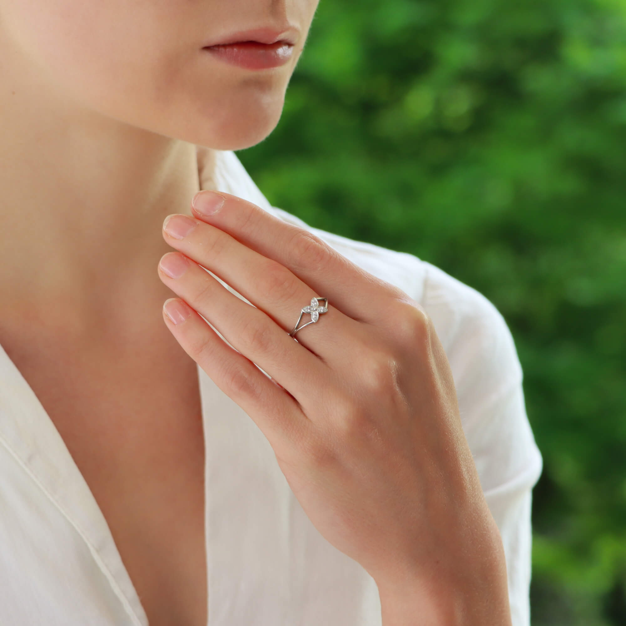 Vintage Tiffany Co. Victoria Diamond Ring at Susannah Lovis Jewellers
