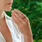 Vintage Cartier Menotte Tourmaline Ring