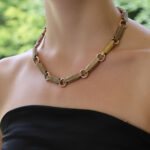 Vintage Etruscan Style Chunky Link Necklace