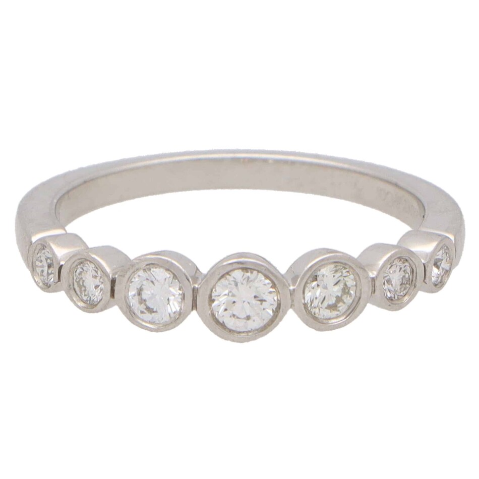 Vintage Tiffany & Co. Jazz Graduated Diamond Band Ring