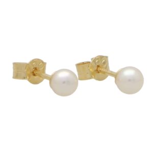 4-millimetre Pearl Stud Earrings