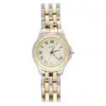 Vintage Cartier steel and gold Cougar wrist watch