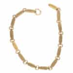Vintage Victorian Chunky Link Necklace in Yellow Gold