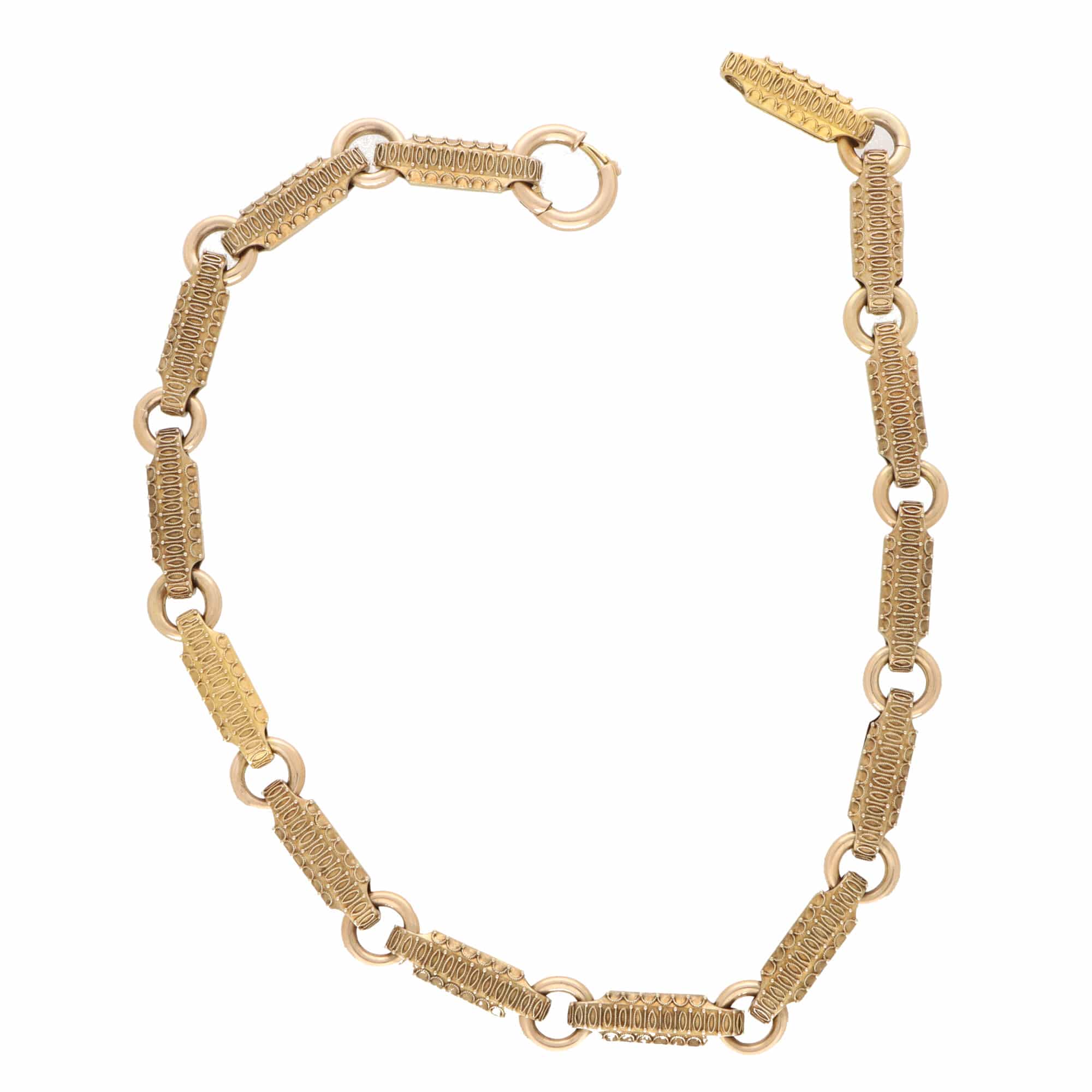 Lovis Chunky Vintage Etruscan Style Jewellers Necklace Link at Susannah